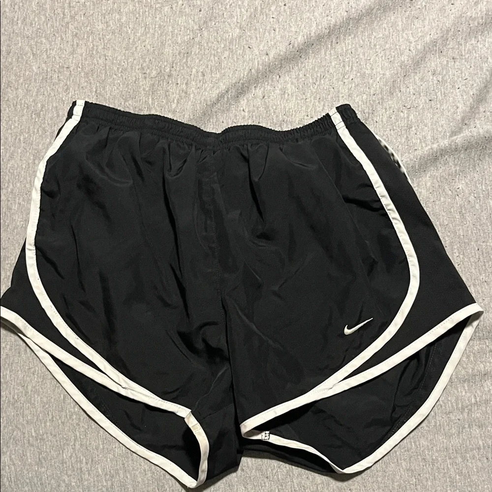 Nike Black and White Women's Athletic Shorts
